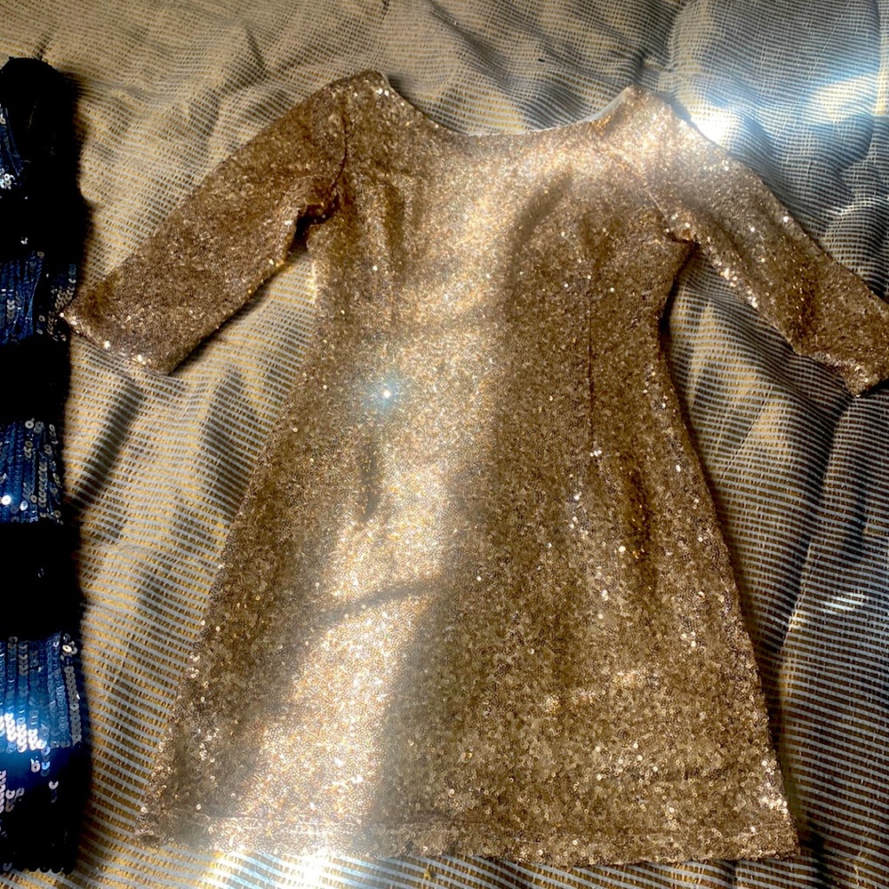 Gold MEDIUM SEQUIN DRESS